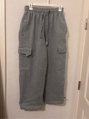 Gray Pro Club cargo sweatpants about 26in inseam #cargo #activewear #proclub